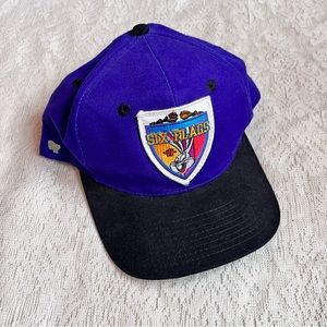 VTG Six Flags Bugs Bunny looney toons SnapBack hat